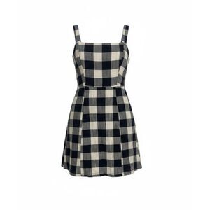 Primark Sleeveless Checkered Mini Dress Black White Size 6